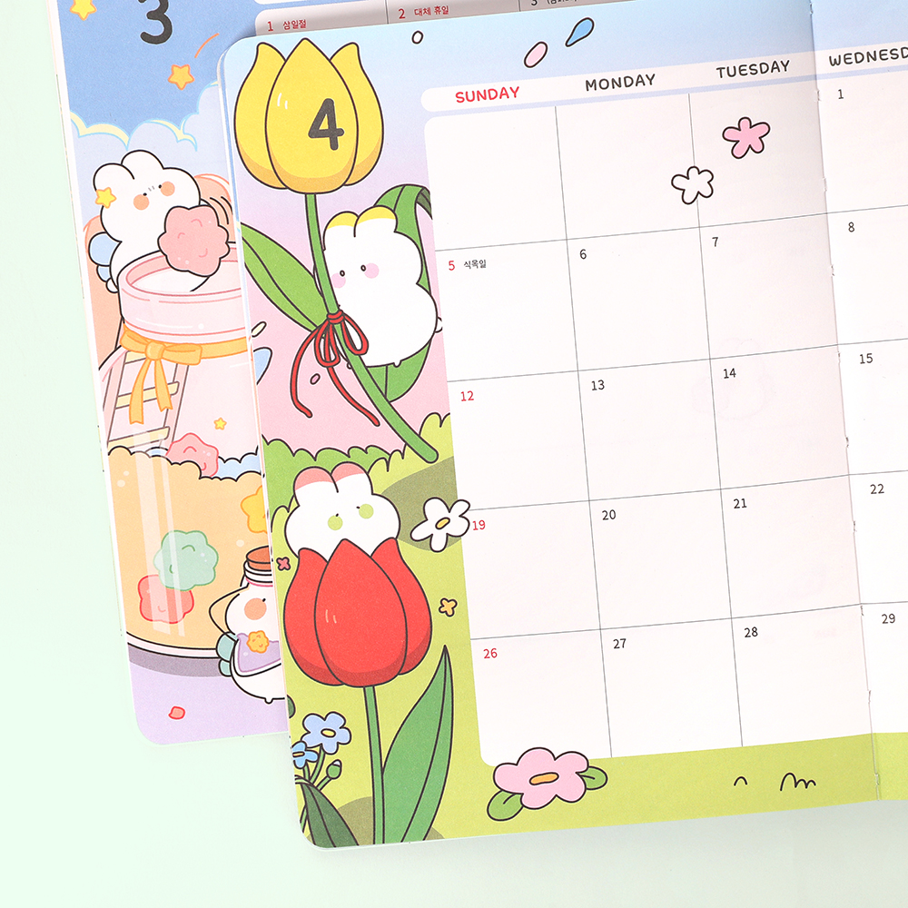 플레플레 2026 보니 다이어리 (날짜형)