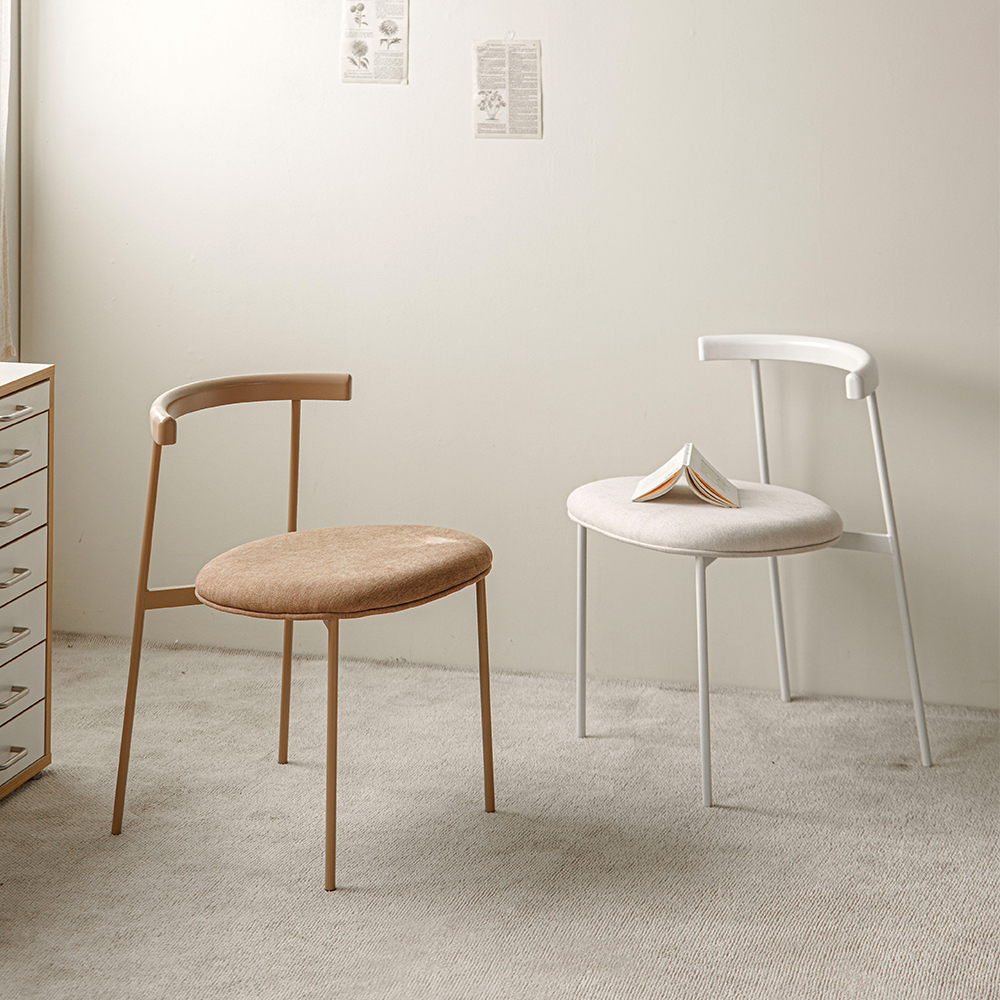 킨디 식탁의자 카페 인테리어 기능성 패브릭