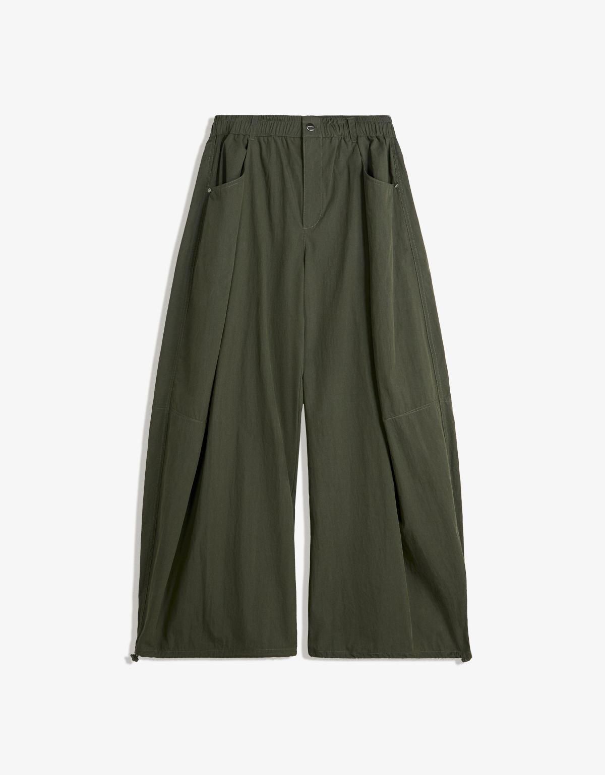 버쉬카 테크니컬 벌룬 패러슈트 와이드 팬츠 5106/741 GREEN - 메인 이미지