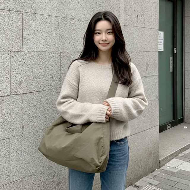 크로스백 숄더백 빅백 책 보부상 가벼운 보조가방 가방 운동 여행 수납 플럭스 - 상품 이미지