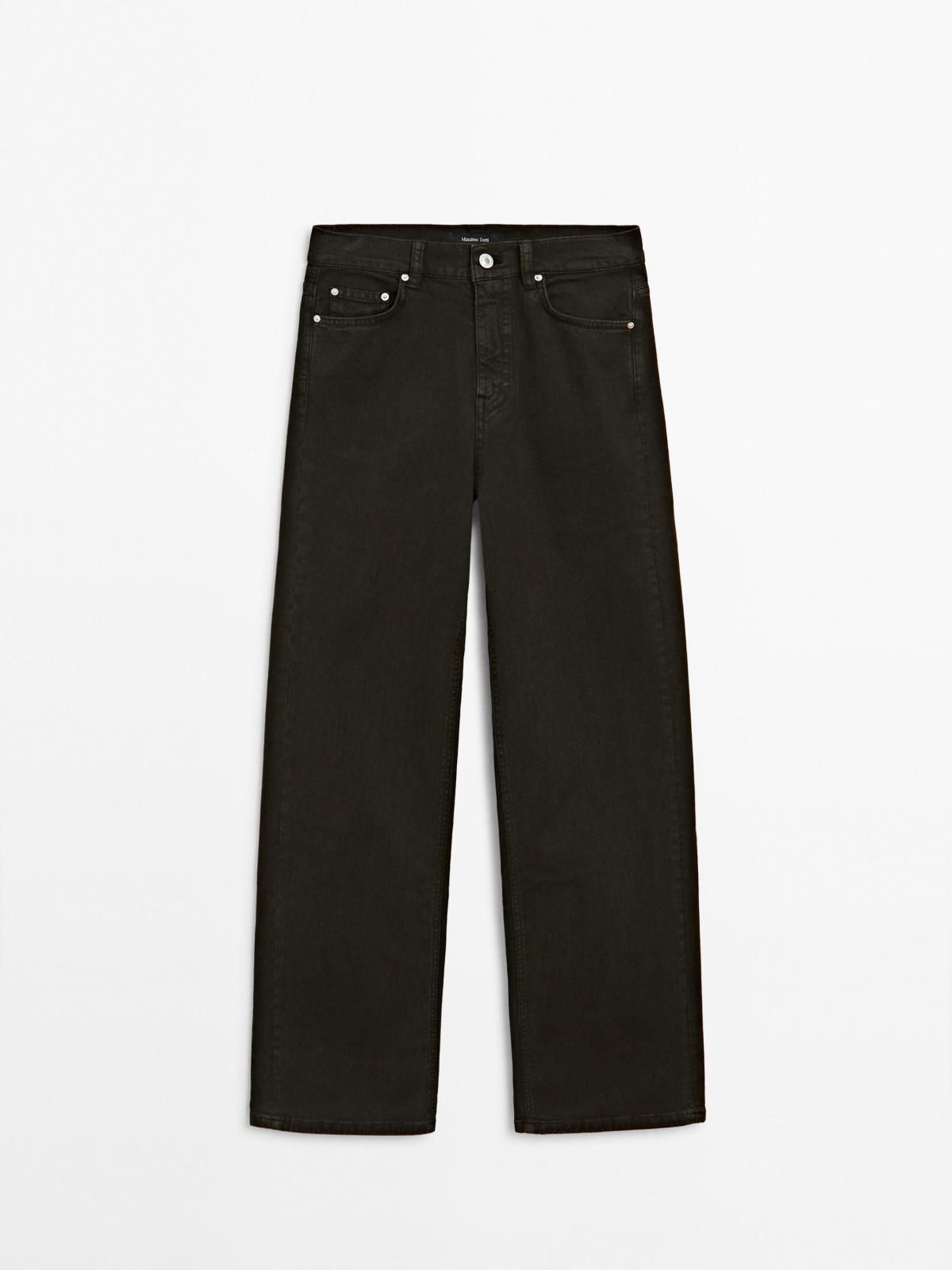 마시모두띠 하이웨이스트 와이드핏 데님 청바지 5023/523 DARK KHAKI - 상세 이미지 5