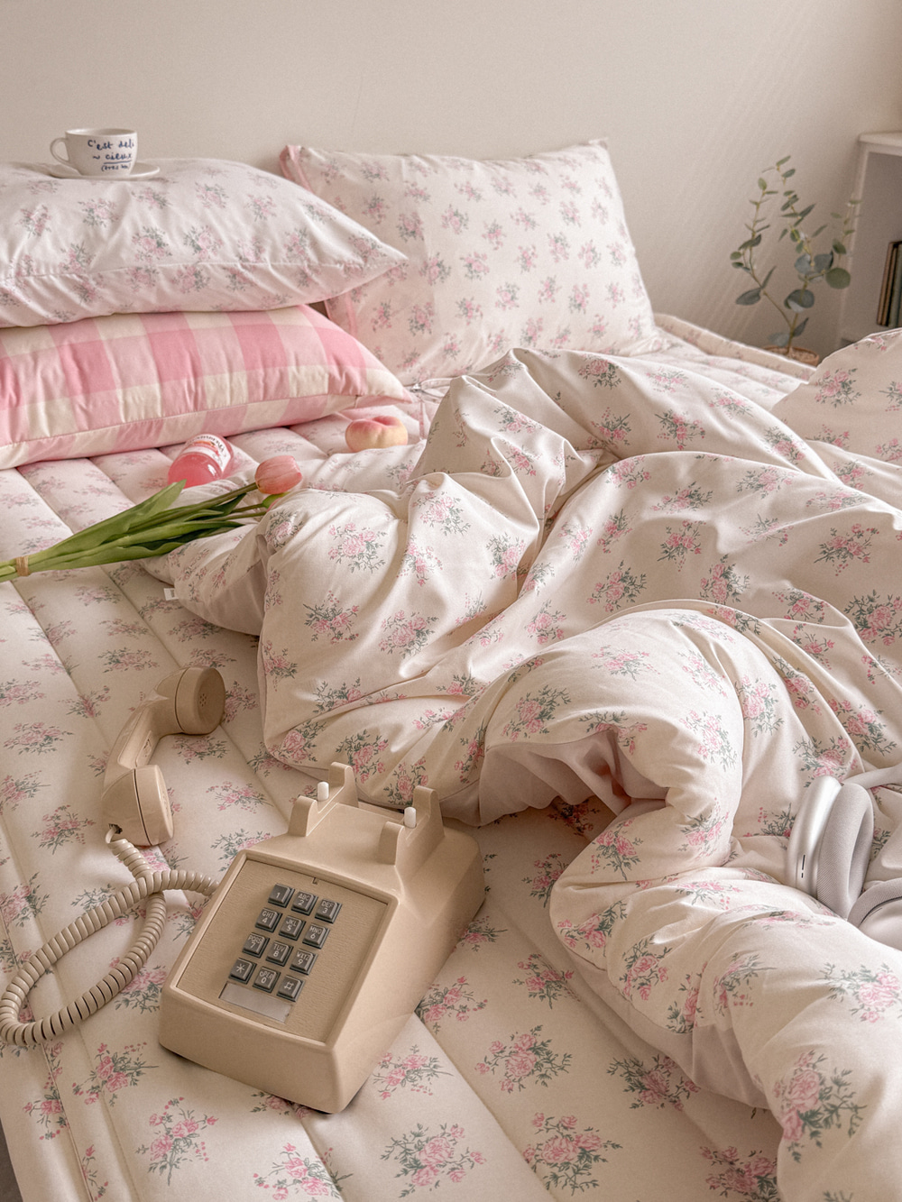 레트로 로젤린 사계절 차렵이불 4풀세트 10%