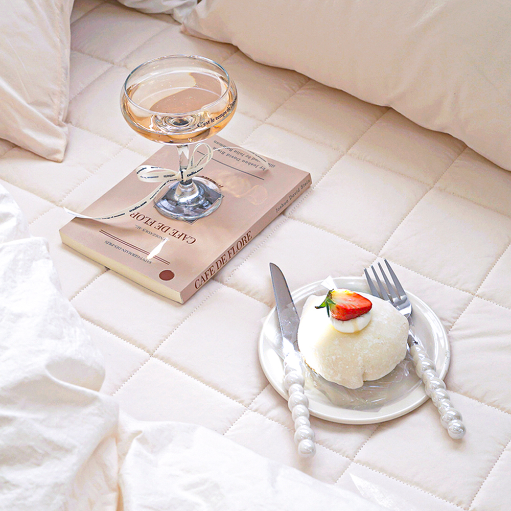 허쉬 60수 고밀도 바이오워싱 순면 옥수수솜 무봉제 차렵이불 파스텔라 피치, Q(퀸)