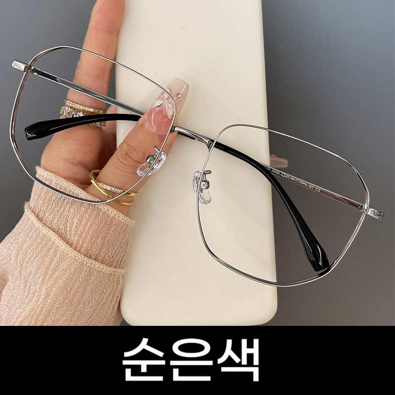 퓨어 티타늄 빅사이즈 160mm 금테 안경테 남성용 작은얼굴 만드는 빅페이스안경테 초경량 디자인 스타일 - 상세 이미지 2