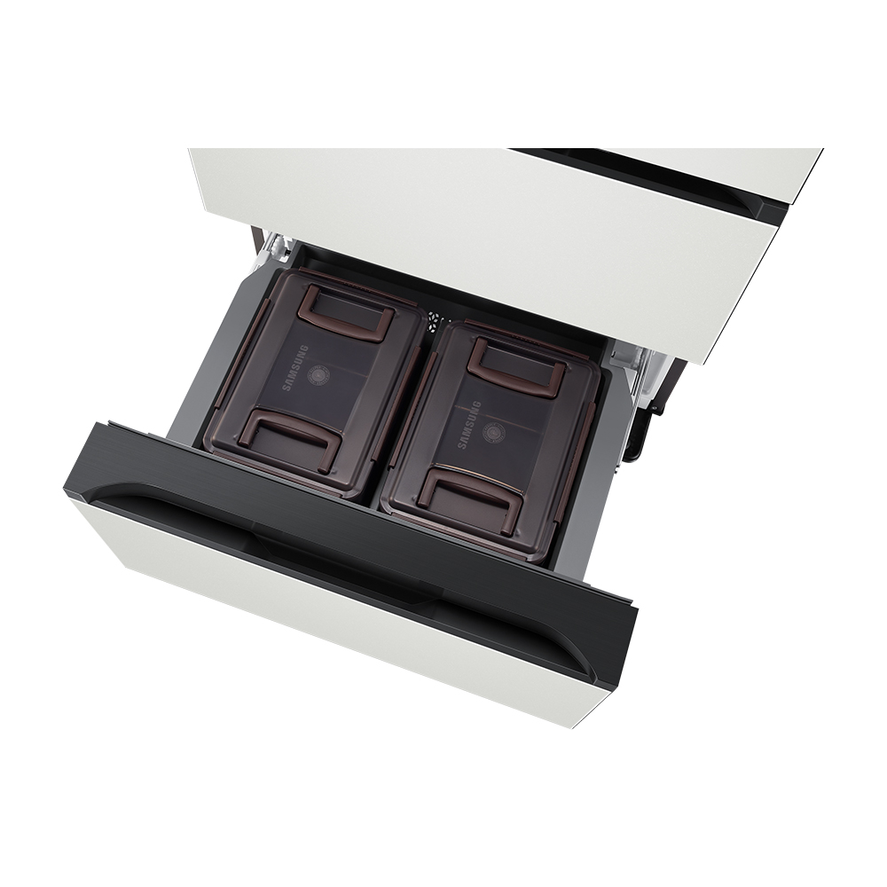 NEW 삼성 비스포크 1등급 스탠드형 4도어 김치냉장고 490L RK70F49M1A 코타화이트