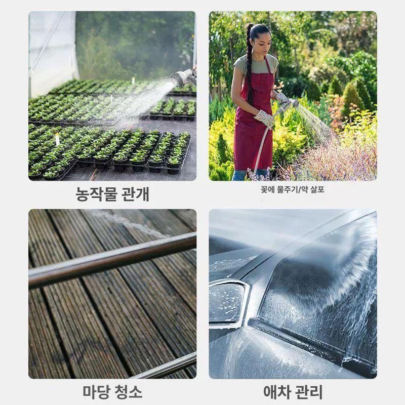 휴대용 무선 양수기 세차 텃밭 고압 가정용 급수 급수기 물펌프 수중 워터펌프 충전식 1200mAh+5m 출수관+2.8m - 상세 이미지 2