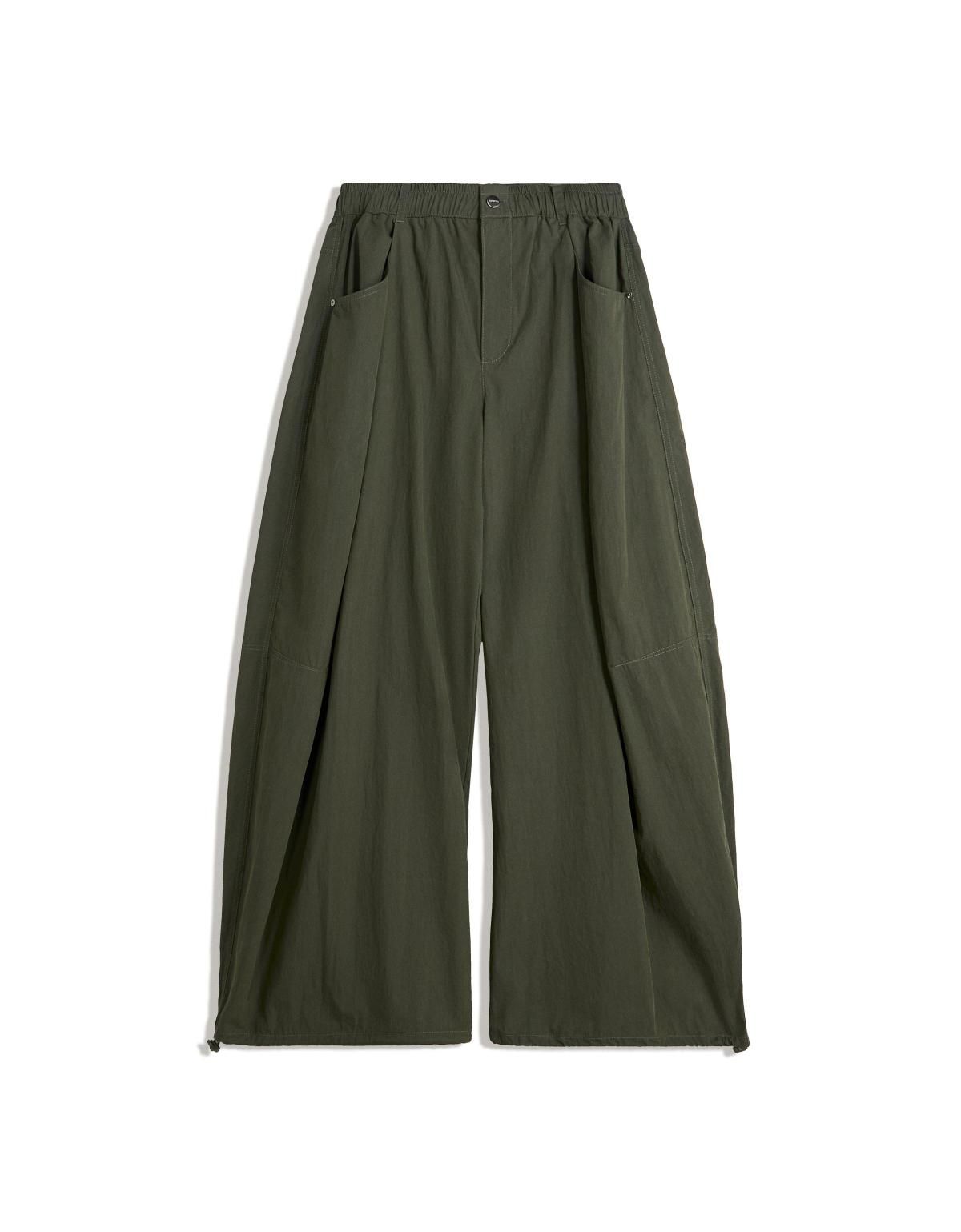 버쉬카 테크니컬 벌룬 패러슈트 와이드 팬츠 5106/741 GREEN - 상세 이미지 3