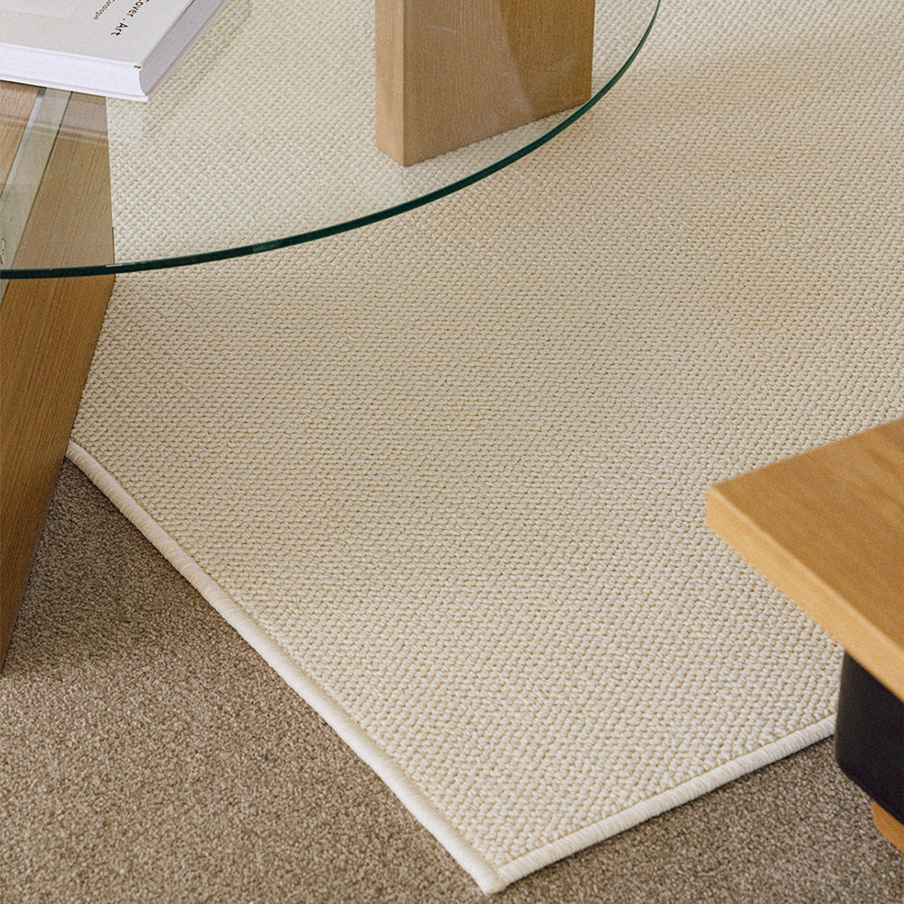 플레인 루프 사이잘룩 거실 러그 카페트 100x140cm