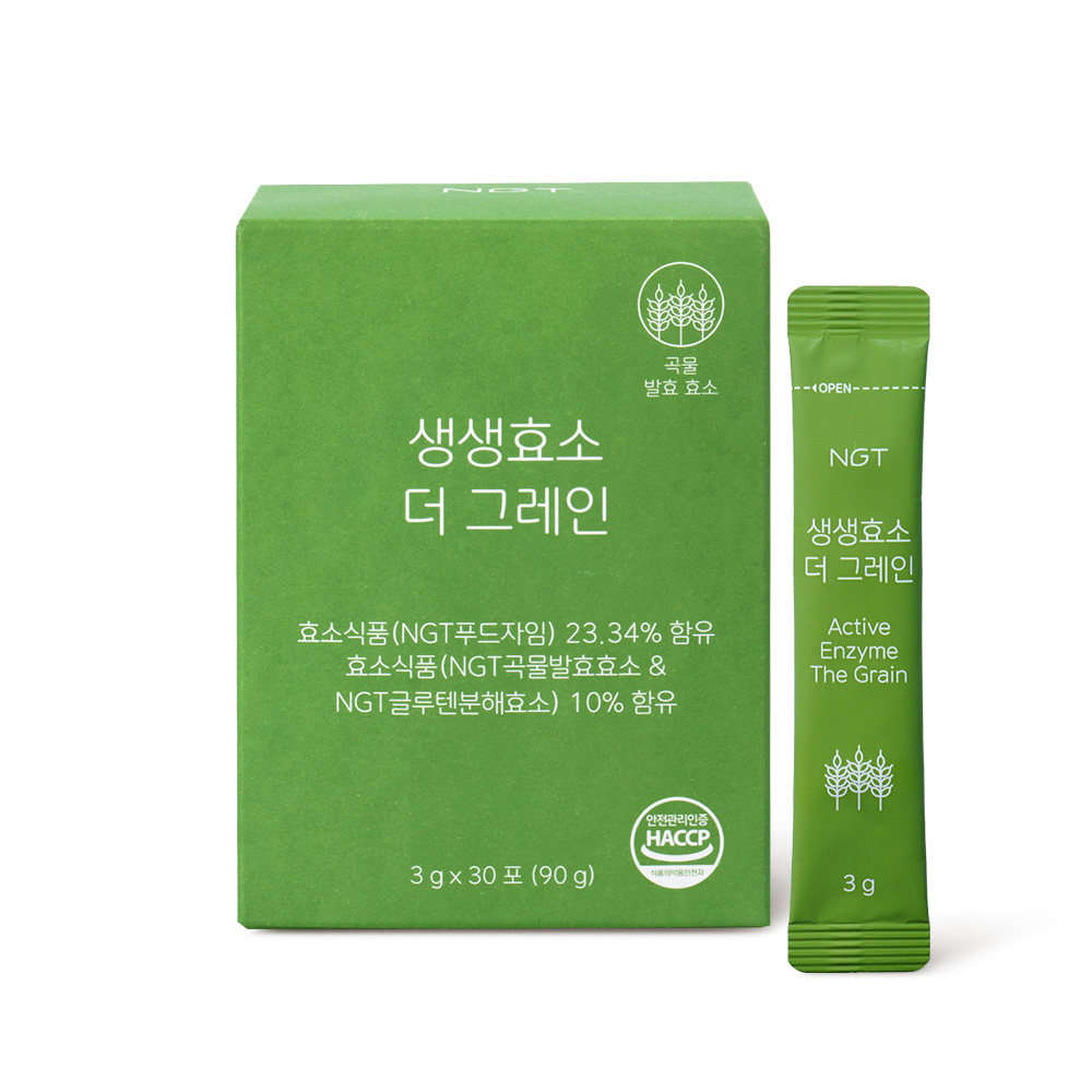 NGT 생생효소 더 그레인 네츄럴굿띵스 단백질 글루텐분해 유산균 발효효소 30포, 1개 - 상품 이미지