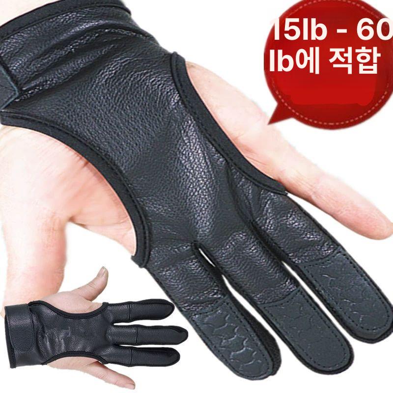 국궁장갑 양궁 손가락 연습 검지 오른손 왼손 장갑 전통 글러브 사슴가죽 핑거탭 S사이즈 조그마한 소녀 - 상세 이미지 2