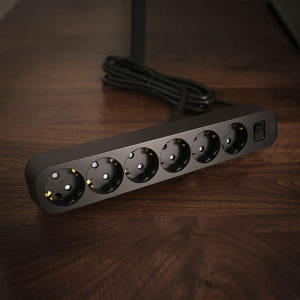 엘리펀탭 자동소화 멀티탭 인테리어 디자인 멀티탭 4구 콘센트 올블랙 1.... 실사용 후기 | 효과 있을까? - 상품 이미지 2