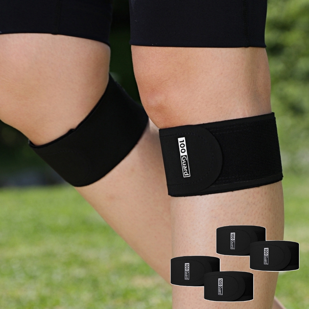 백세지켜 무릎핏 2+2세트 무릎보호대 논슬립 아대 등산 런닝 얇은 슬개골 러닝무릎보호대 밴드