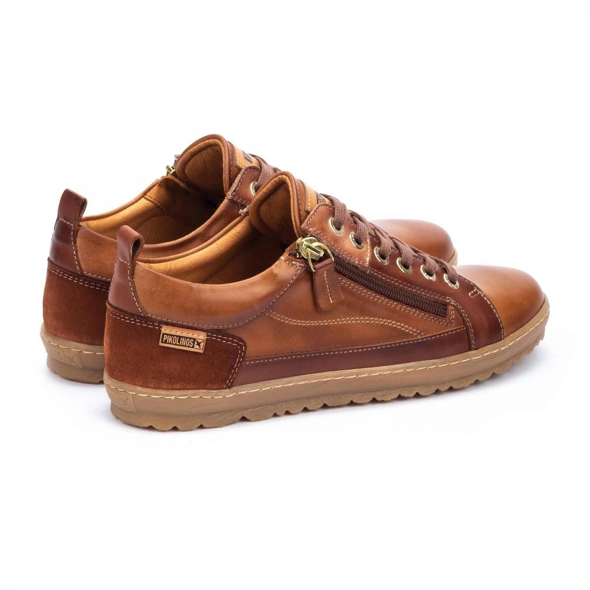 피콜리노스 컴포트 레더 로우탑 스니커즈 Pikolinos Lagos 901-4764C3 BRANDY - 상세 이미지 4