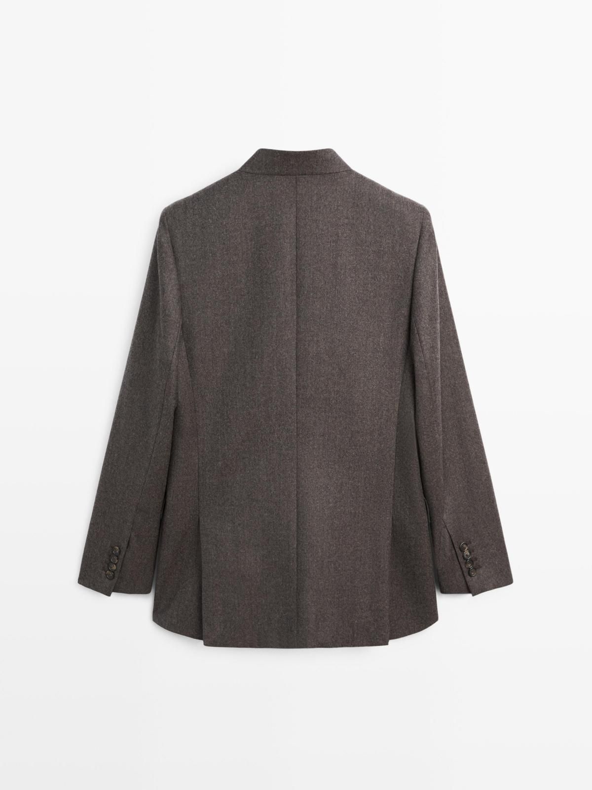 마시모두띠 프리미엄 울 멜란지 더블브레스트 블레이저 6050/863 BROWN - 상세 이미지 5