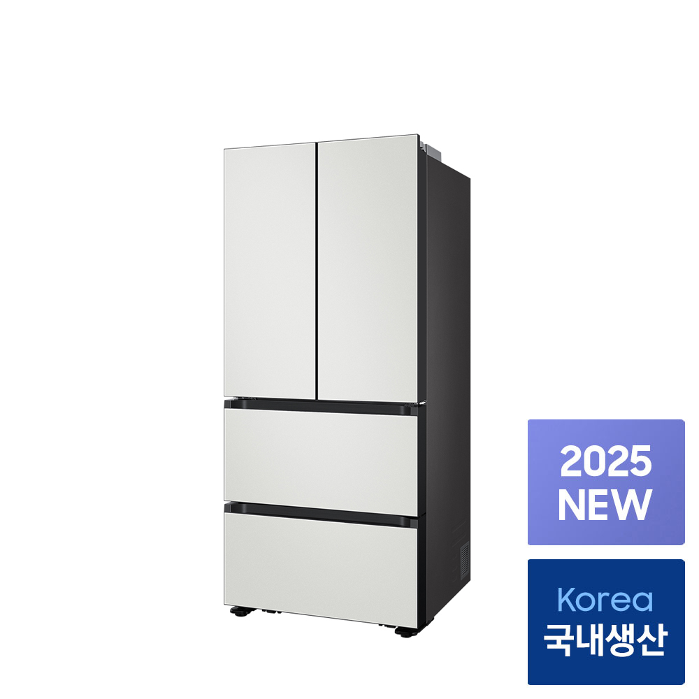 NEW 삼성 비스포크 1등급 스탠드형 4도어 김치냉장고 490L RK70F49M1A 코타화이트