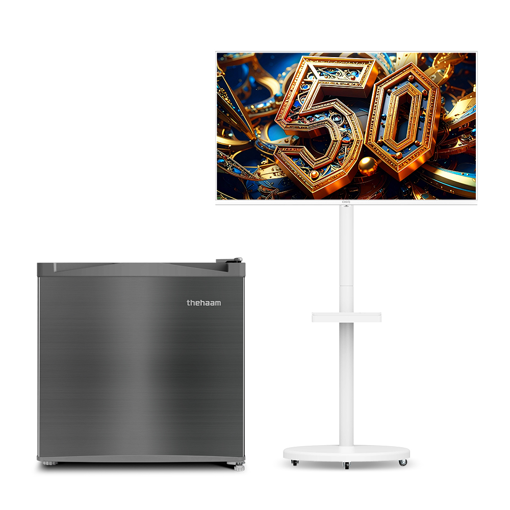 스마트 TV 81cm(32인치) 라이트 QLED+46L 냉장고 원룸 이사 혼수 패키지 더함 CHiQ 전문기사설치