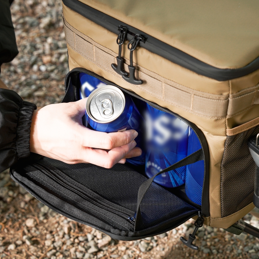 폴라리스 C1 미니 소프트 쿨러 캠핑 아이스 박스 20L, 애쉬카키