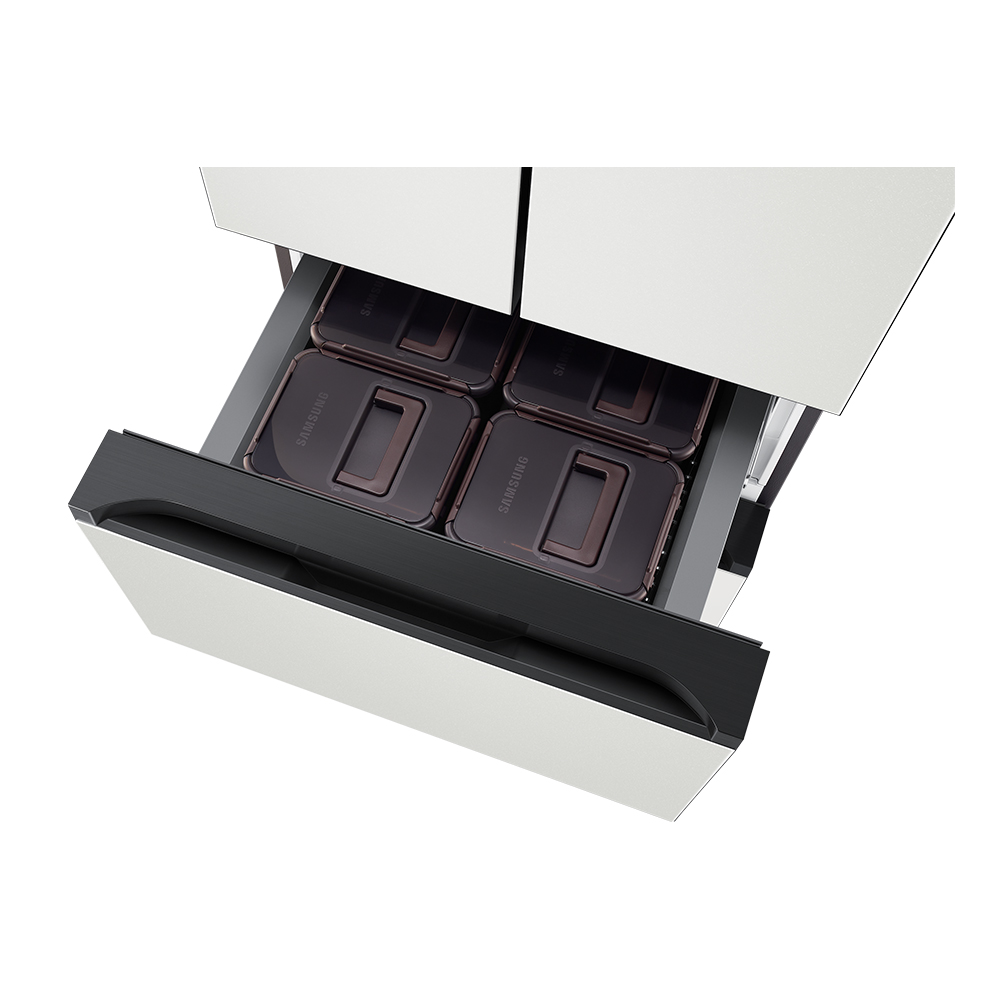 NEW 삼성 비스포크 1등급 스탠드형 4도어 김치냉장고 490L RK70F49M1A 코타화이트