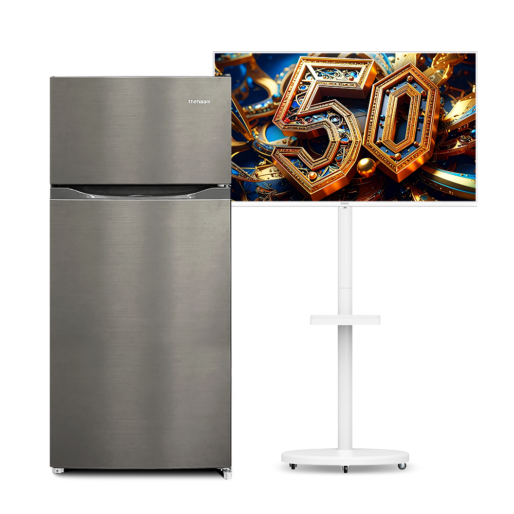 스마트 TV 109cm(43인치) 라이트 QLED+46L 냉장고 원룸 이사 혼수 패키지 더함 CHiQ 전문기사설치 - 상세 이미지 3