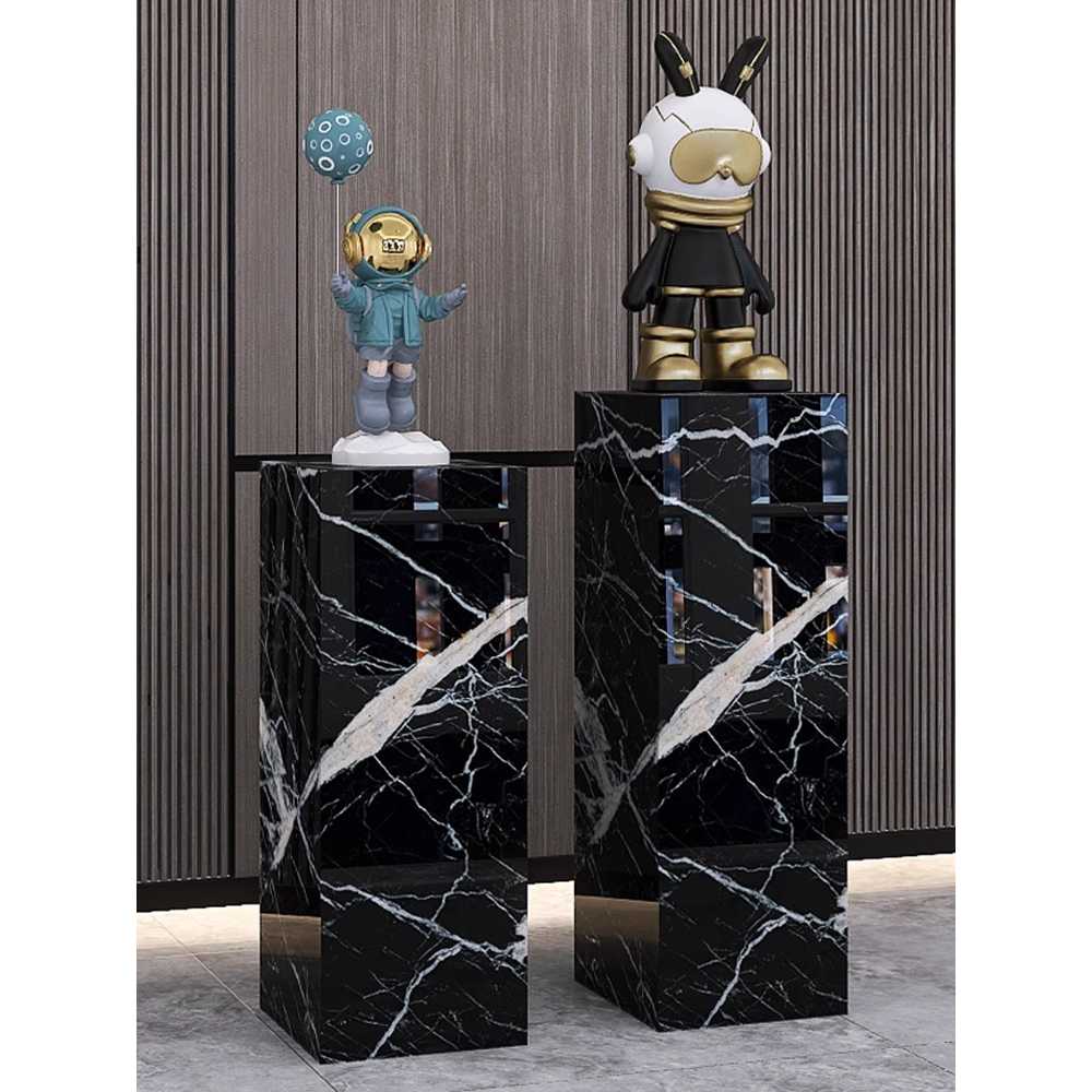 대리석 전시대 인테리어 소품 진열 선반 매장 베이스 A 30x30x90 - 상세 이미지 4