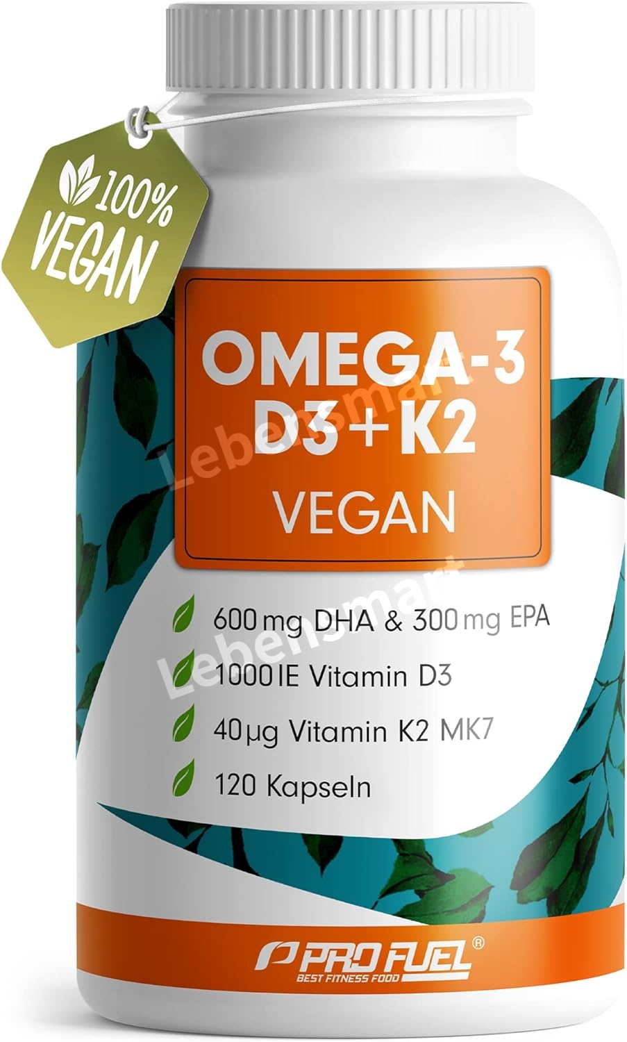 프로퓨엘 고함량 오메가3 비건 D3 K2 1100mg 90캡슐(1병) - 상세 이미지 2