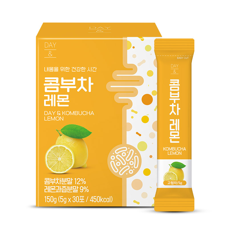 참앤들황토농원 데이앤 콤부차 레몬맛 5g 레몬 30개입, 30개입, 1개 - 상품 이미지