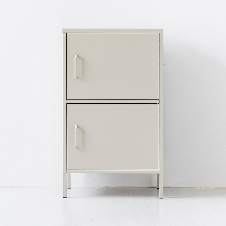MKB 캐비넷 모던세로 2문 수납장 6001015 600x400x1015mm, 2단, 크림 7359.9367 - 상세 이미지 2