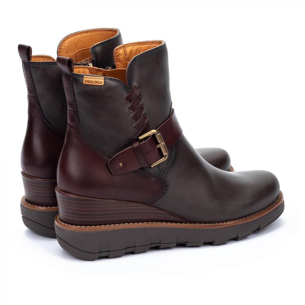 피콜리노스 지퍼 웨지 앵클부츠 SANLUCAR W8F-8842C1 LEAD - 상세 이미지 4