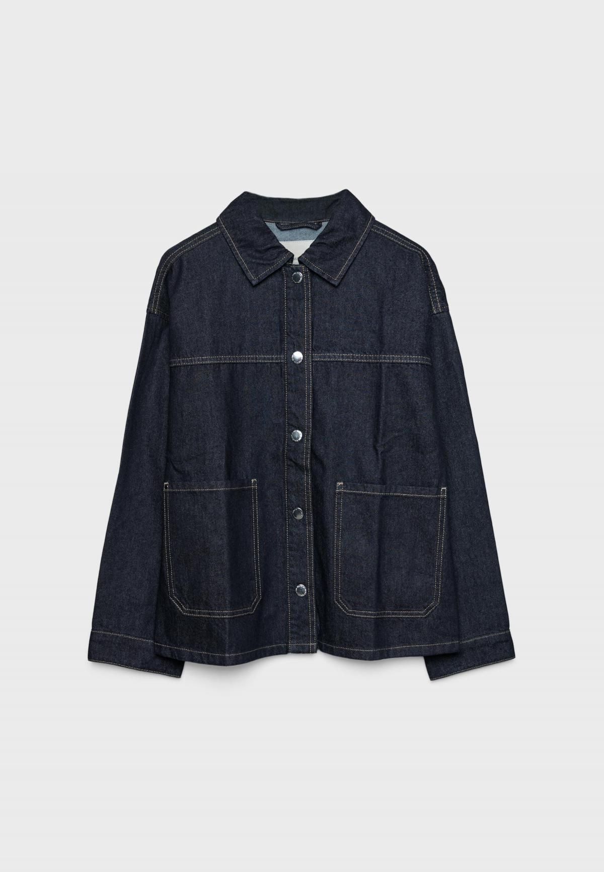 스트라디바리우스 오버핏 포켓 데님 재킷 1742/723 RINSE BLUE DENIM - 상품 이미지