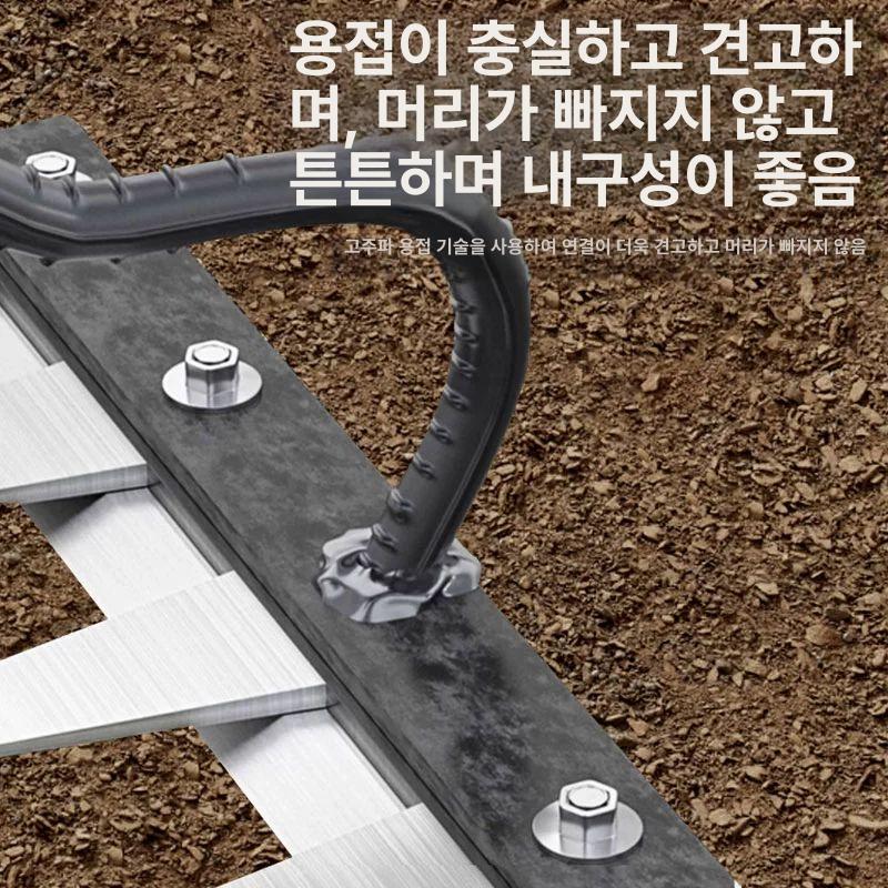 고랑 잡초 괭이 뿌리 손잡이 밭 갈쿠리 원예 뽑기 쇠스랑 농기구 갈고리 갈퀴 곡괭이 업그레이드 칼날 5치 두꺼운+1.2m - 상세 이미지 3