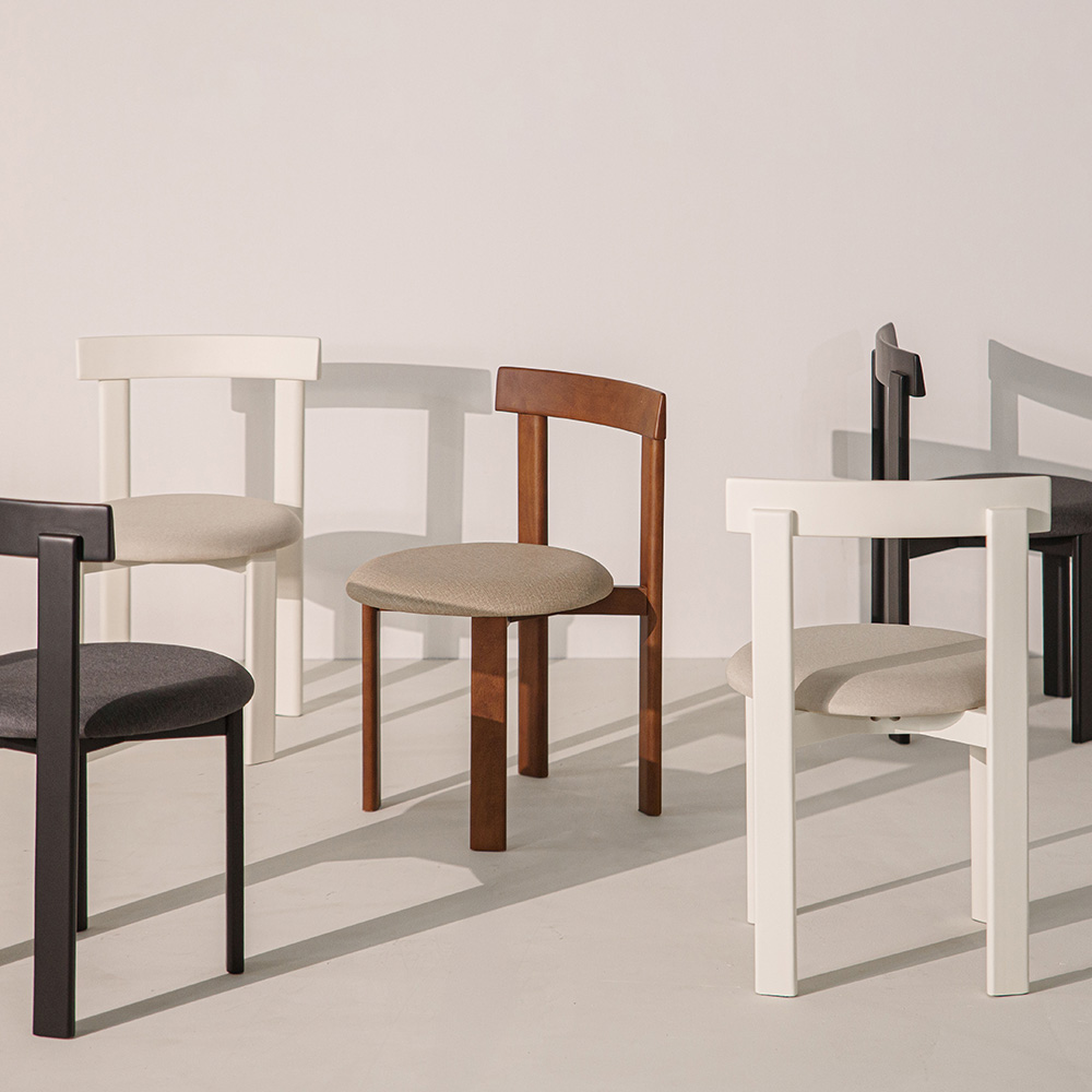 베크 원목 고무나무 식탁의자 인테리어 기능성 패브릭 카페의자