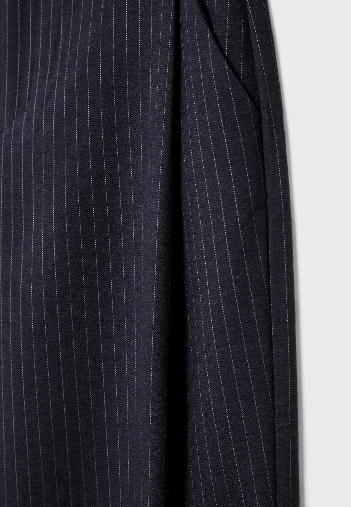 스트라디바리우스 스트라이프 와이드 테크니컬 팬츠 8276/850 NAVY BLUE - 상세 이미지 3