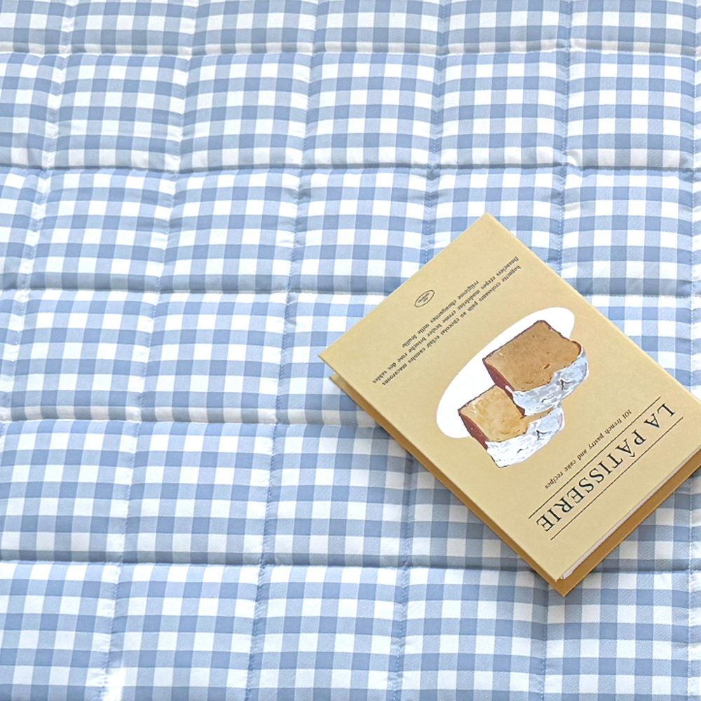 드림체크 먼지없는 사계절 고정밴딩 침대패드 소프트 블루, SS(슈퍼싱글)