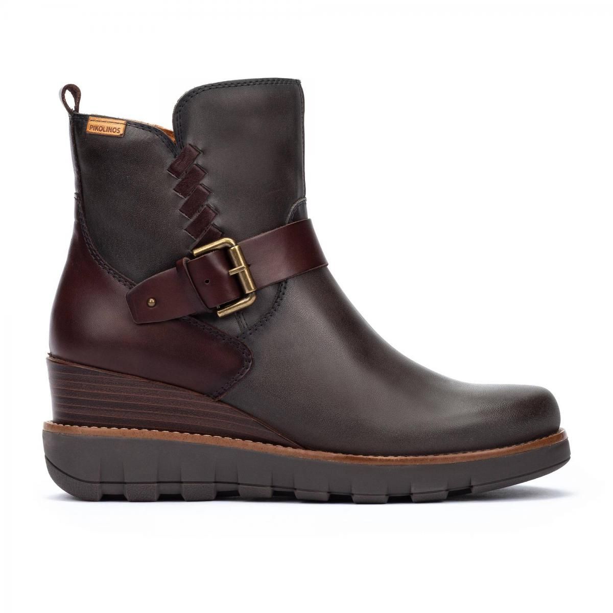 피콜리노스 지퍼 웨지 앵클부츠 SANLUCAR W8F-8842C1 LEAD - 상품 이미지