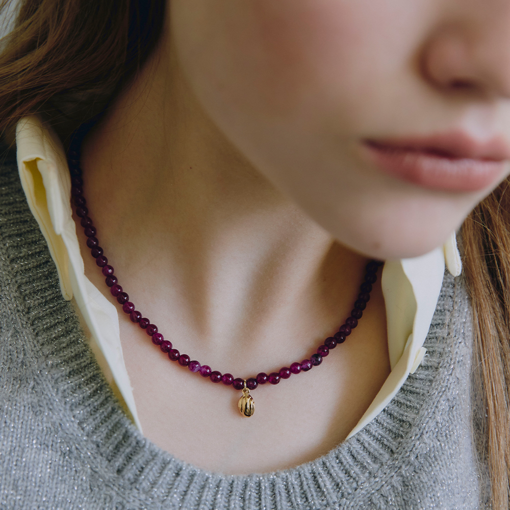 [빈티지헐리우드]Cozy Grape Necklace_VH2579NE002M - 상품 이미지