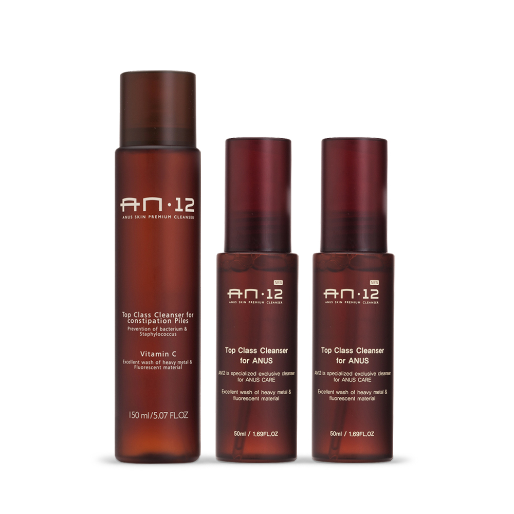 닥터에이엔 AN12 항문세정제 150ml+ AN12 항문세정제 50mlX2개 세트 청결제 클렌저 - 상품 이미지