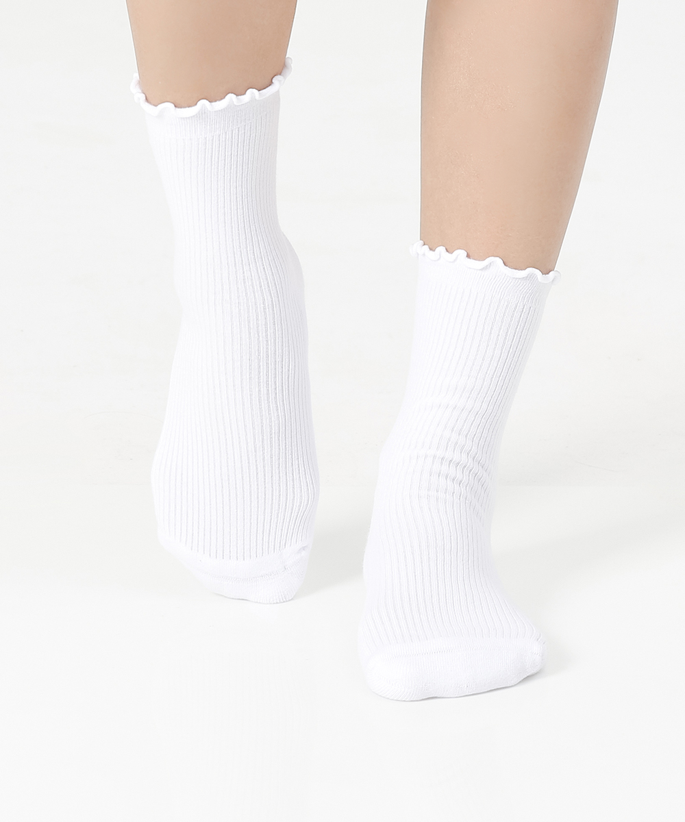 떰토 Frill Socks 스포츠 쿠션 크루삭스 무봉제 심리스 양말 - 상세 이미지 5