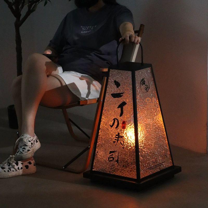 이자카야 입간판 배너 충전식 포차 안내판 일식집 인테리어 스톤패턴 59x35x15CM 일반사이즈 - 상세 이미지 3