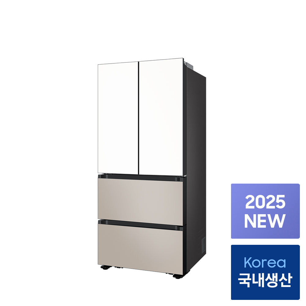 [으뜸효율]삼성 비스포크 1등급 스탠드형 김치냉장고 4도어 490L RK70F49M1ZG 에센셜화이트+에센셜베이지 상세 이미지 4