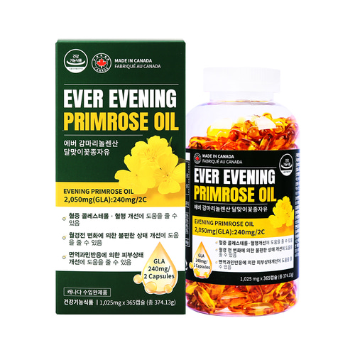 에버 감마리놀렌산 달맞이꽃종자유 1025mg 365캡슐, 1개 - 상품 이미지