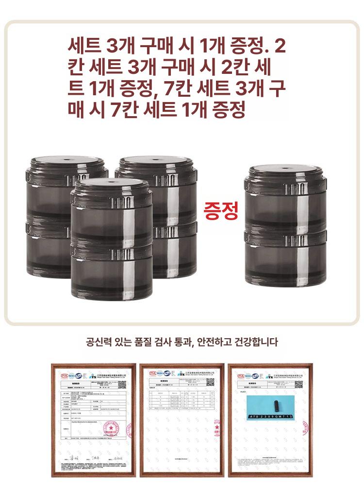 용기 그라인더 병용 및 뚜껑 프라이버시 스테인리스 투명 후추 이상적 소금 스틸 차광 브라운 미니 이중 5mlx2 - 상세 이미지 5