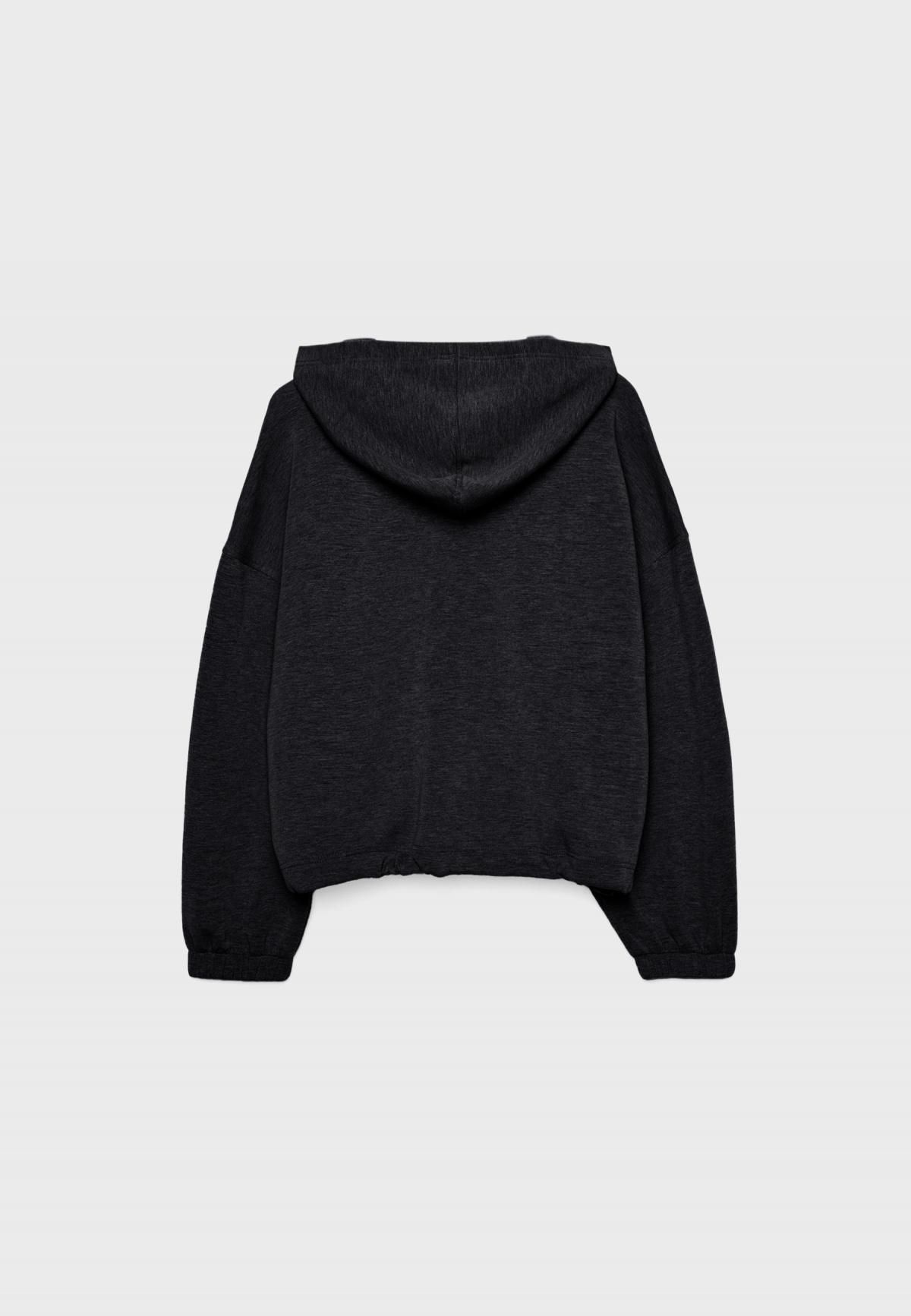 스트라디바리우스 소프트 모달블렌드 테크니컬 집업 후드티 6509/690 BLACK - 상세 이미지 3