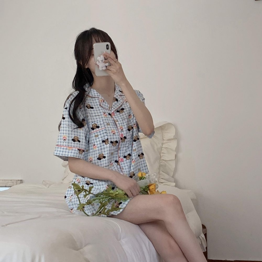 귀여운잠옷 여름잠옷세트 반팔파자마 캐릭터 수유 반바지 홈웨어 이미지 7