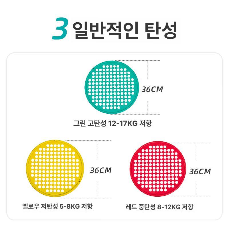 파워웹 손 작업 저탄성 탄력 성인용 중간 저항 대판 교구 치료도구 근력 악력 운동망 옐로우 레드-중형 대사이즈 양손 훈련 - 상세 이미지 3