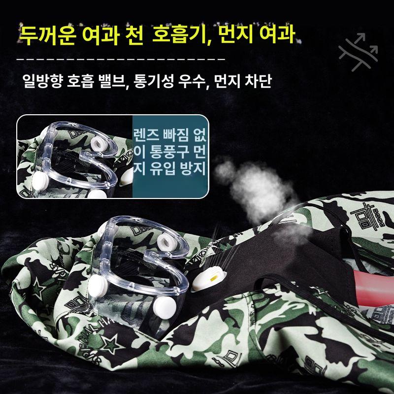 과수원 전면마스크 마스크 작업 양봉 전면커버 옥수수 장갑 방역 농사 고글 안면보호 방제 방습 방진 세트+20장 2장보호필름제공 - 상세 이미지 4