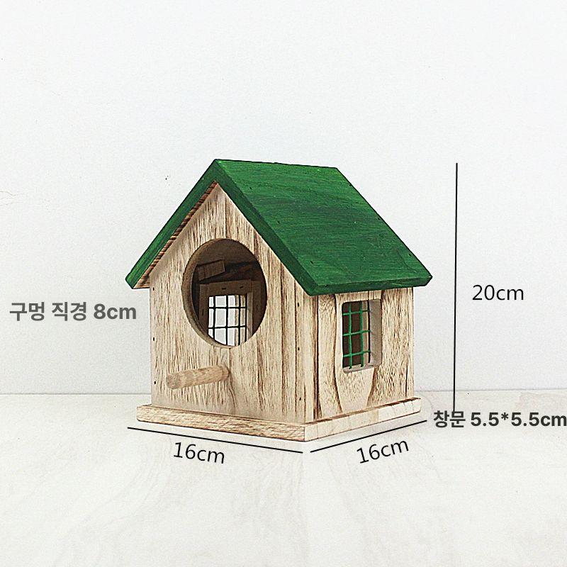 나무 새집 다양한 위한 앵무새 소재 야외 토끼장 횟대 랜야드 새장 색상 새둥지 조류 번트 탑 트리 - 상세 이미지 3