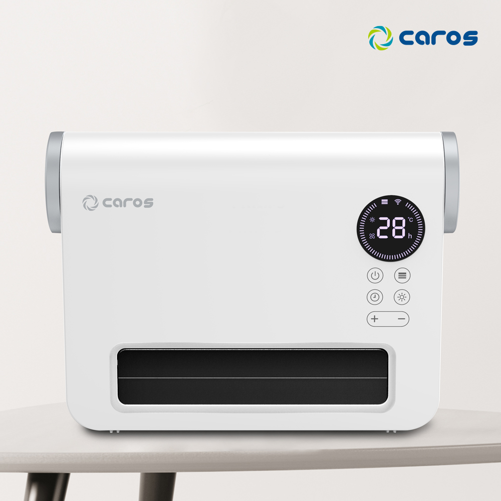 캐로스 욕실 온풍기 화장실 벽걸이 PTC 히터 난방기 리모컨