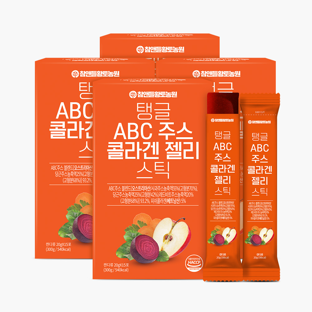 참앤들황토농원 저분자 ABC주스 콜라겐젤리 15포, 4개 - 메인 이미지