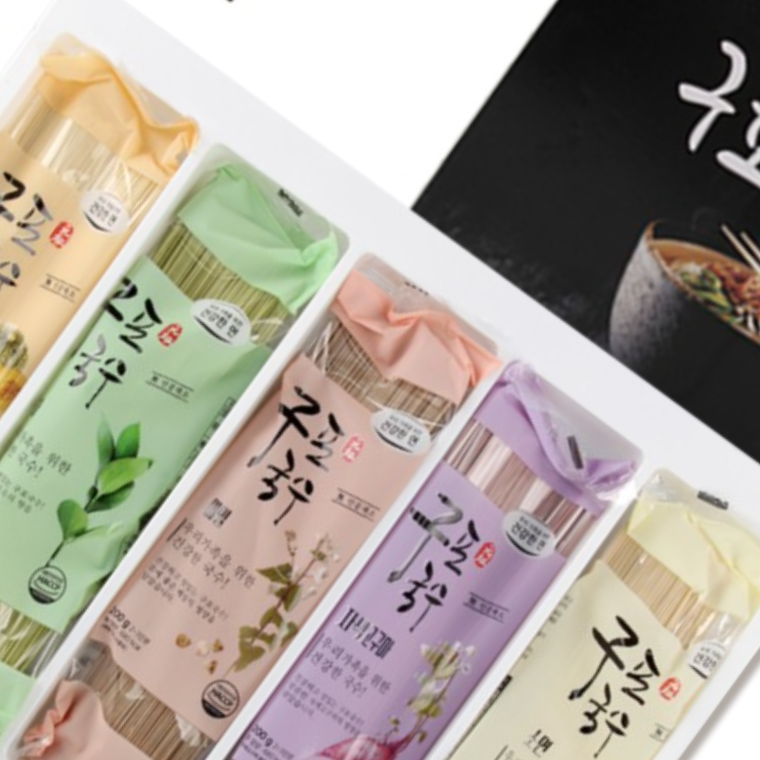 5색국수 특별한 명절선물 국수 할머니 추석선물세트 회사 기업 - 메인 이미지