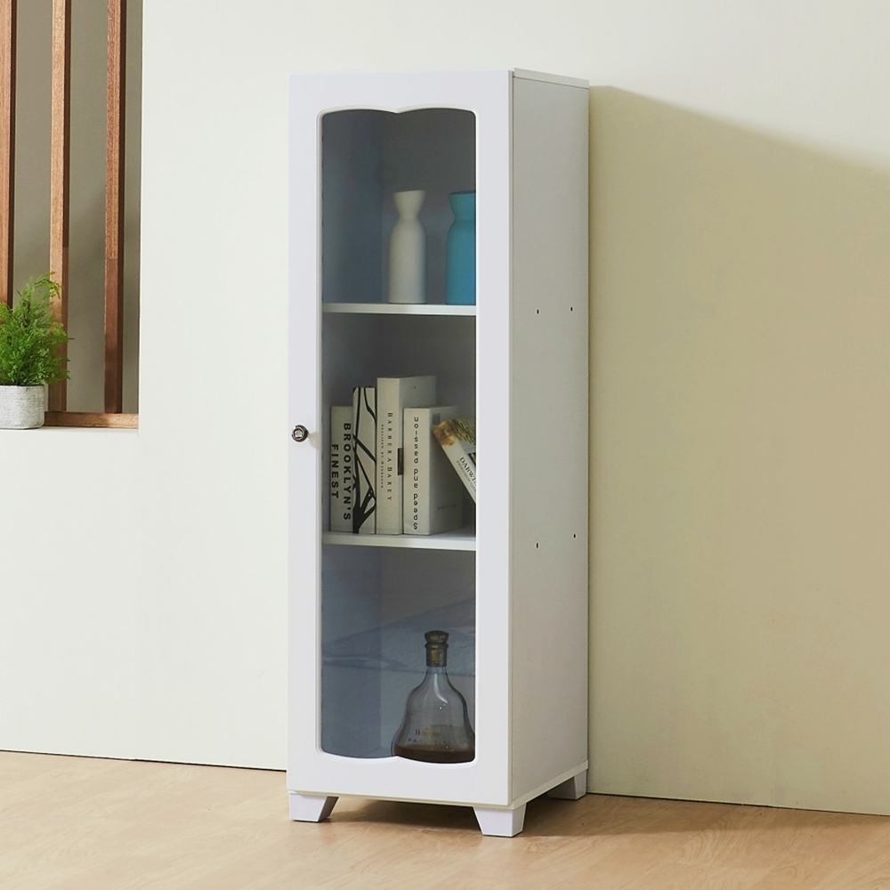 로인 위스키 술 양주 유리 진열장 거실 장식장 400 화이트